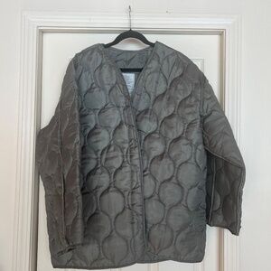 Fox Outdoor Cold Weather Coat Liner Jacket 3XL Gray Quilted Military Style
